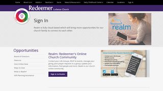 Sign In | Redeemer Lutheran