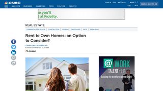 Rent to Own Homes: an Option to Consider? - CNBC.com