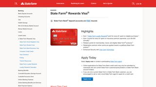 Rewards Visa Credit Card – State Farm®