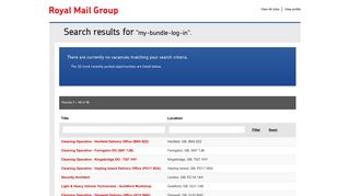 My Bundle Log In - Royal Mail Group Jobs