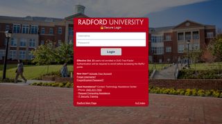 RU Login - MyRU - Radford University