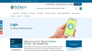 St. Mary's Medical Center Patient Login