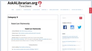 Saint Leo University - Ask a Librarian