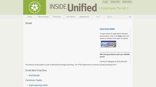 Email | Inside Unified : San Diego Unified School District