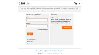 Sign In - SAS Support