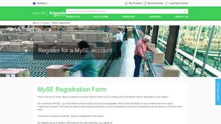 Register your company with MySE | Schneider Electric
