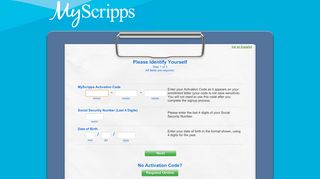 MyScripps - Signup Page