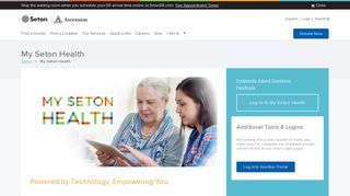 My Seton Health Login Page - Seton.net