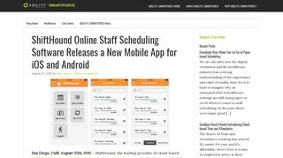 ShiftHound Online Staff Scheduling Software Releases a New Mobile ...