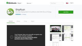 ShipRush | QuickBooks App Store