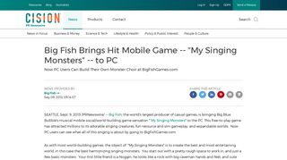 Big Fish Brings Hit Mobile Game -- 