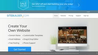 Create Your Own Website with SiteBuilder.com - #1 Website Builder ...