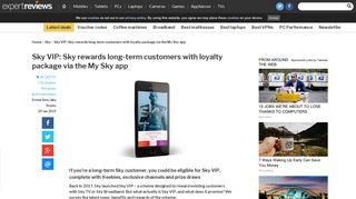 Sky VIP: Sky rewards long-term customers with loyalty package via the ...