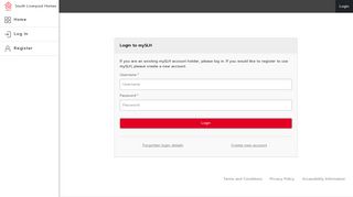 Login - South Liverpool Homes