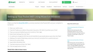 Setting up Your Pocket WiFi Using Wizard on Windows - Smartopedia ...
