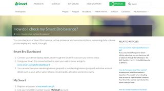 How do I check my Smart Bro balance? - Smartopedia - Help ...