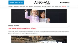 Member Services | Air & Space Magazine