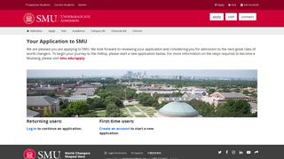 Your Application to SMU - Admission