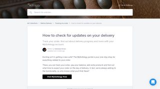 How to check for updates on your delivery | Sofology Help Center