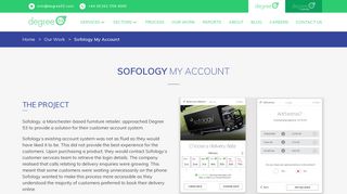 Sofology My Account System Development | Manchester | Degree 53