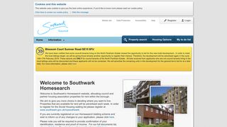 Southwark Homesearch: Home