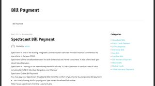 Spectranet Bill Payment