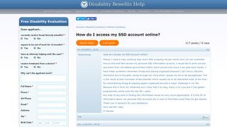 How do I access my SSD account online? - Disability Benefits Help