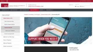 Download My SSP - Health & Counselling - Simon Fraser University