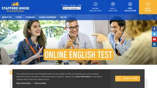 Online English Test | Start - Stafford House