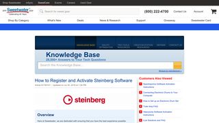 How to Register and Activate Steinberg Software | Sweetwater
