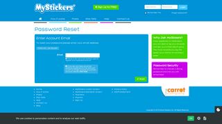 MyStickers - Password Reset