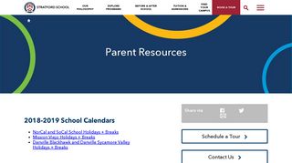 Stratford Parent Resources | Stratford School