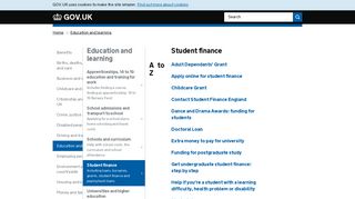 Student finance - GOV.UK