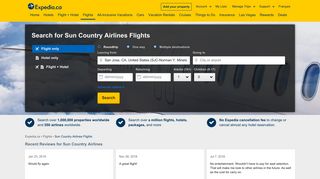 Sun Country Airlines Flights - Expedia