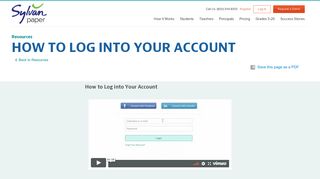 Sylvan Paper | How to Log into Your Account