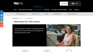 For TAC clients - TAC - Transport Accident Commission