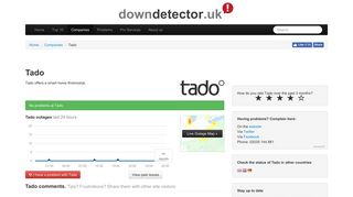 Tado down? Current problems and outages | Downdetector