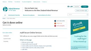 myIR Secure Online Services - IRD