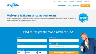 Log On | TaxRefunds.co.nz - Making Tax Easy