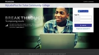 MyLabsPlus for Tulsa Community College
