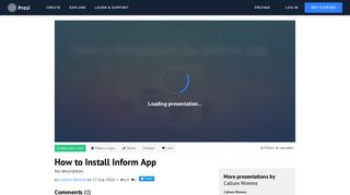 How to Install Inform App by Callum Nimmo on Prezi