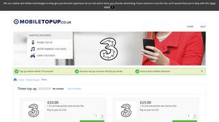 Three top up? Buy your online code from £10 - Mobile top up UK ...