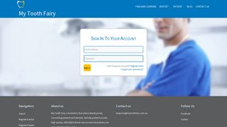 Login- My Tooth Fairy | Appointment And Reviews