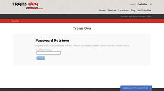 Password Retrieve - Trans Ova