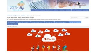 Get Help with Office 365? - UCDSB Virtual Learning Commons