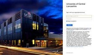 Sign In - UCLan