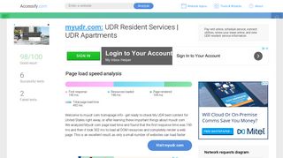 Access myudr.com. UDR Resident Services | UDR Apartments
