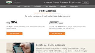Online Accounts | UFA Co-operative Ltd. - UFA.com