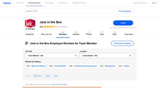 Working as a Team Member at Jack in the Box: Employee Reviews ...