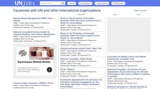 UNjobs: Vacancies with UN and other international organizations